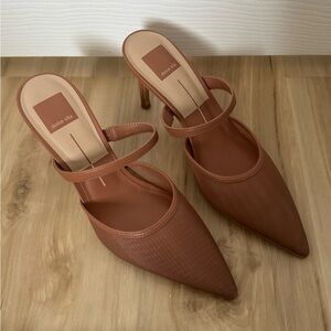 Dolce Vita Katik Womens Mesh Pointed
Toe Mules - Brown